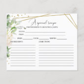 Greenery Geometry Gold Foil Brautparty Rezept (Vorderseite)