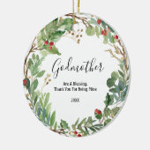 Greenery Godmothers Weihnachts-Keramik Ornament (Links)