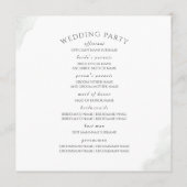 Greenery Gold Blätter Hochzeitsprogramm Programm (Rückseite)