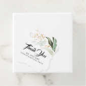 Greenery Gold Blätter Niedlich Wedding Vielen Dank Geschenkanhänger (Beispiel)