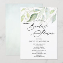 Greenery Gold Botanical Blätter Brautparty