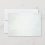 Greenery Gold Botanical Blätter RSVP Card Karte (Rückseite)