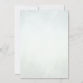 Greenery Gold Botanical Blätter Wedding Card Einladung (Rückseite)