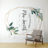 Greenery Gold Brautparty Backdrop Foto Stand Wandteppich (Beispiel (Horizontal))