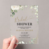 Greenery Gold Brautparty Invite, Eukalyptus Acryleinladungen (Insitu (Handheld))