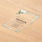 Greenery Gold Brautparty Invite, Eukalyptus Acryleinladungen (Ablage )