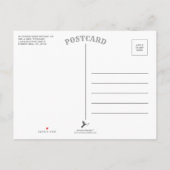 Greenery & Gold Elegante Hochzeit Save the Date Ankündigungspostkarte (Rückseite)