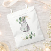 Greenery Gold Elephant Jungle Wild One Baby Shower Geschenktütchen (Ausgeschnitten)