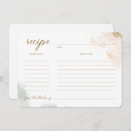 Greenery Gold Eucalyptus Brautparty Recipe Invi Einladung