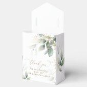 Greenery & Gold Eucalyptus Wedding Geschenkschachtel (Geöffnet)