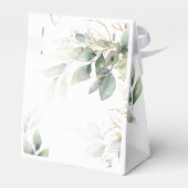 Greenery & Gold Eucalyptus Wedding Geschenkschachtel (Rückseite)