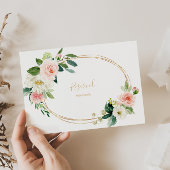 Greenery & Gold Geometric Elegantes Zeichen vorbeh