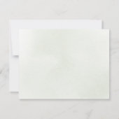 Greenery Gold Geometric Personalisiert Stationery Mitteilungskarte (Rückseite)