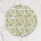 Greenery Gold Liebe Brauen Tee Dusche Gefallen Geschenkanhänger (Rückseite)