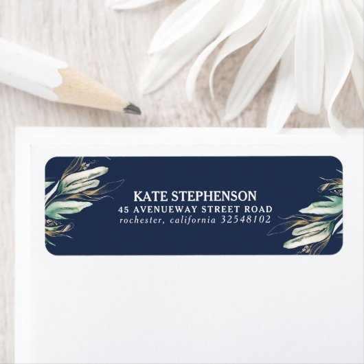 Greenery Gold Navy Blue Modern (Insitu)