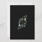 Greenery Gold Rahmen einfache Schwarz machen wir H Einladung (Rückseite)