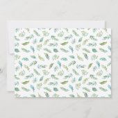 Greenery Gold RN Nursing Abschluss Foto Einladung (Rückseite)