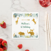 Greenery Gold Safari Serviette (Beispiel)