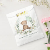 Greenery Gold Teddy Bear Balloon Baby Shower Party Geschenktütchen (Versiegelt)