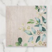 Greenery Gold Woodland Animals Forest Baby Shower Geschenkanhänger (Rückseite)