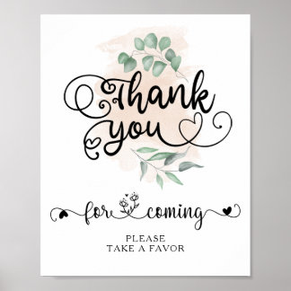 Greenery Goldene Hochzeit Danke Nimm Gefallen Schi Poster