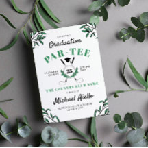 Greenery Golf Themed Graduation Party