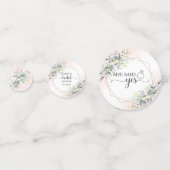 Greenery Greenery Watercolor Brautparty Confett Konfetti (Rückseiten)