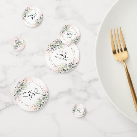 Greenery Greenery Watercolor Brautparty Confett Konfetti (Gruppe)