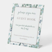 Greenery Guest Book Sign Sockelschild (Vorderseite)