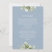 Greenery Happily Ever After Party Wedding Vows Einladung (Rückseite)