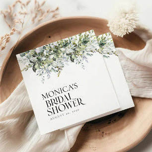 Greenery Herbal Brautparty Rechteckiger Pappuntersetzer