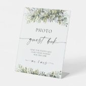 Greenery Herbal Guest Book Sign Sockelschild (Vorderseite)