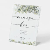 Greenery Herbal Mimosa Bar Sign Sockelschild (Vorderseite)