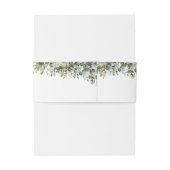 Greenery Herbal Wedding Einladung Bly Band (Rückseitenbeispiel)