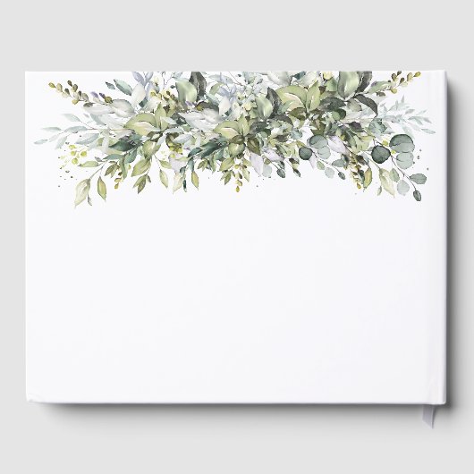 Greenery Herbal Wedding Gästebuch (Rückseite)