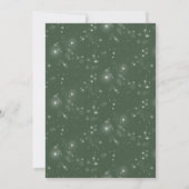 Greenery Holly Berries Wreath Christmas Party Einladung (Rückseite)