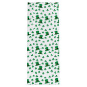 Greenery Irish Clovers and Hats Gift Bag Geschenktüte Für Weinflaschen (Rückseite)