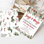 Greenery Jingle and Mingle Christmas Party Einladung