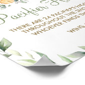 Greenery Jungle Animals Shower Schnuller Jagdspiel Poster (Ecke)