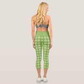 Greenery Kleeblatt Clover Polka dots Patrick's Day Capri Leggings (Rückseite)