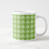 Greenery Kleeblatt Clover Polka dots Patrick's Day Jumbo-Tasse (Rechts)
