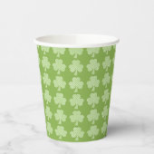 Greenery Kleeblatt Clover Polka dots Patrick's Day Pappbecher (Links)