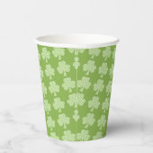 Greenery Kleeblatt Clover Polka dots Patrick's Day Pappbecher (Rechts)