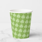 Greenery Kleeblatt Clover Polka dots Patrick's Day Pappbecher (Vorderseite)