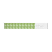 Greenery Kleeblatt Clover Polka dots Patrick's Day Rundum-Adressaufkleber (Person)