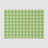 Greenery Kleeblatt Clover Polka dots Patrick's Day Seidenpapier (Vorderseite)