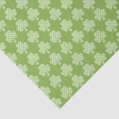 Greenery Kleeblatt Clover Polka dots Patrick's Day Seidenpapier (Ausschnitt)