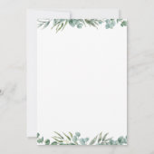 Greenery Koala Balloon Boy Einladung zum Geburtsta (Rückseite)