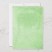 Greenery Laurel Olive Wreath Watercolor Wedding Einladung (Rückseite)