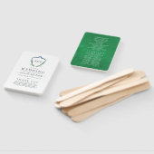 Greenery Laurel Wappen Monogram Wedding Program Fächer (Non-assembled)